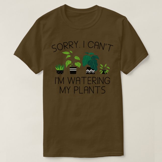 Jag tittar på mina växter t shirt (Design framsida)