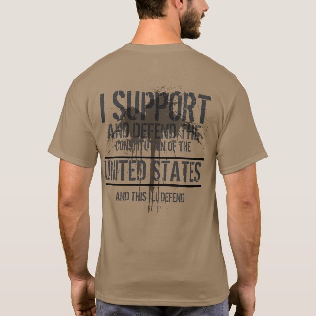 Jag tjänar ingen man t shirt (Baksida)