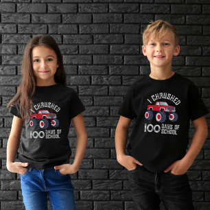 Jag tog 100 dagar av skolmonstret lastbil t shirt
