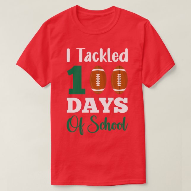 Jag tog 100 dagar i skolan 10 t shirt (Design framsida)