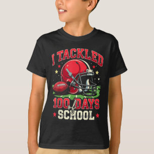 Jag tog 100 dagar med 100 dagars fotboll i skolan t shirt