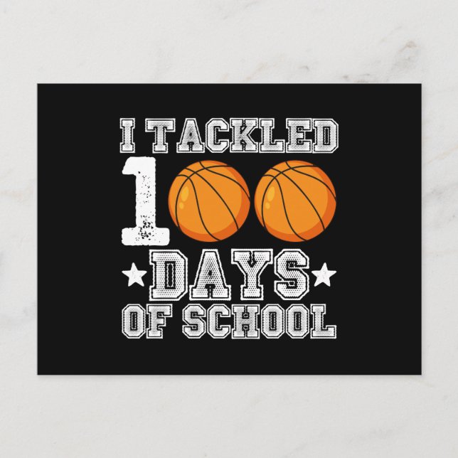 Jag tog 100 dagar med skolbasket vykort (Framsida)