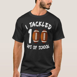 Jag tog 100 dagar med skolfotboll 100 dagar B T Shirt