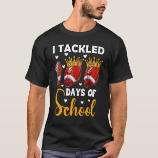 Jag tog 100 dagar med skolfotboll 100 dagar B T Shirt