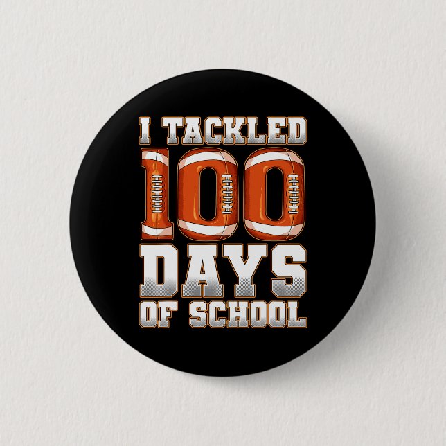 Jag tog 100 dagar med skolfotboll knapp (Framsida)