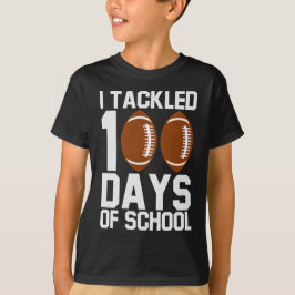 Jag tog 100 dagar med skolfotskonstruktion t shirt