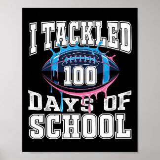 Jag tog 100 dagars fotbollar barn 100 dagar poster