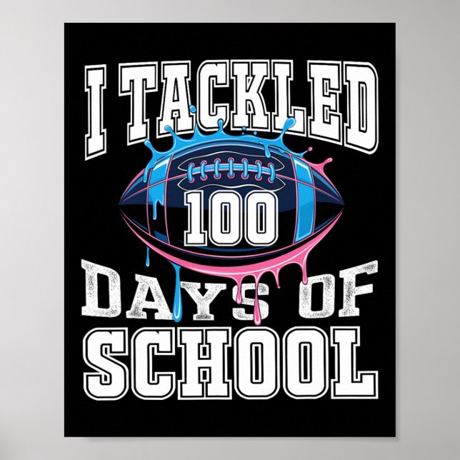 Jag tog 100 dagars fotbollar barn 100 dagar poster (Framsidan)