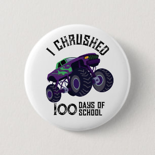 Jag tog 100 dagars grönt monster lastbil knapp