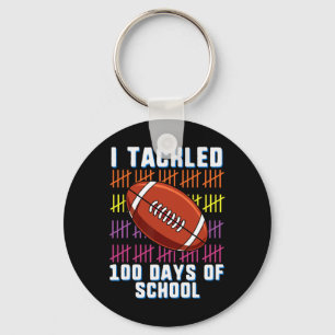 Jag tog 100 dagars skolfotbojor 10 dagar. nyckelring