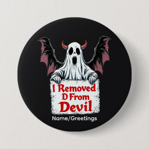 Jag tog bort D från Devil Dark Fantasy Gothic desi Knapp