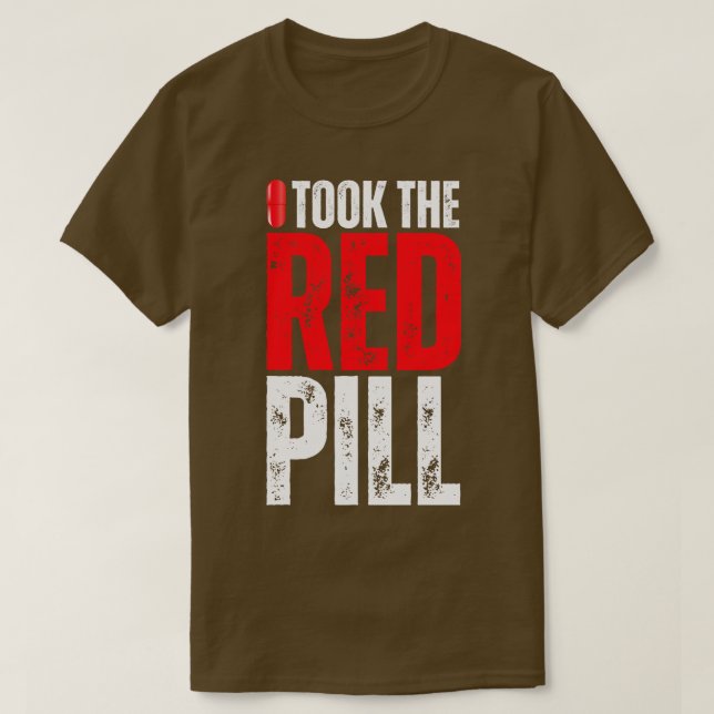Jag tog den röda fyllningen t shirt (Design framsida)