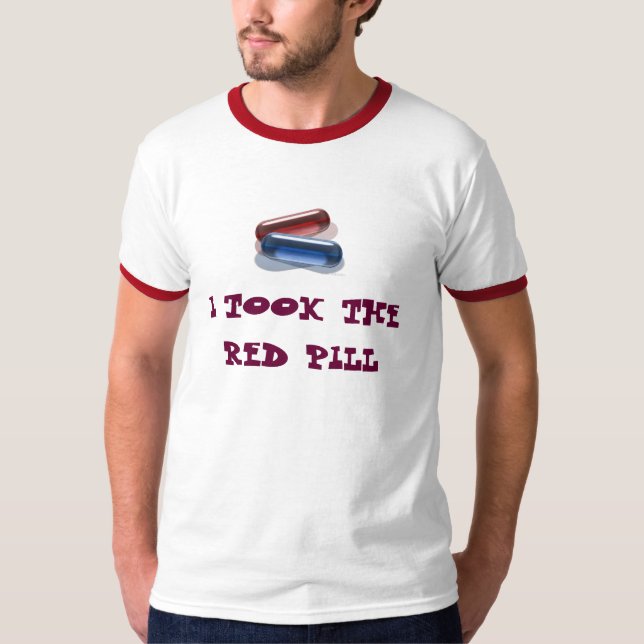 JAG TOG DEN RÖDA PILLEN T-SHIRT (Framsida)