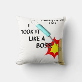 Jag tog det som ett Chef - vaccin 2021 - version 1 Kudde