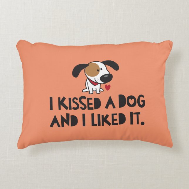 Jag tog en Hund och jag gillade den Prydnadskudde (Framsidan)