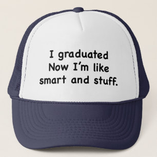 Jag tog examen. Nu är jag smart och sånt! Kaffe Keps