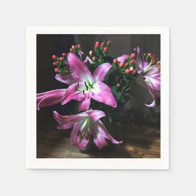 Jag tog med blommor! pappersservett (Framsidan)