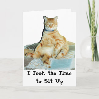Jag tog Time för att sitta upp Kort