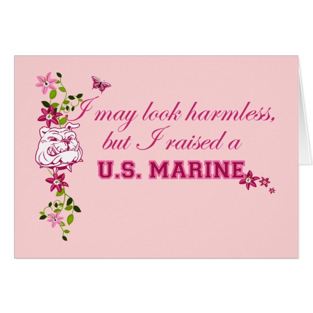 Jag tog upp en marin hälsningskort (Framsidan Horizontal)