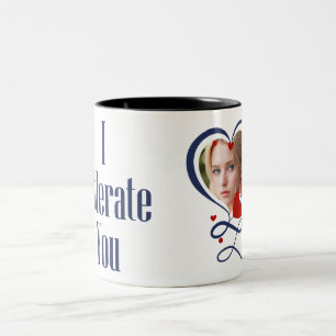 Jag tolererar dig Två-Tonad mugg