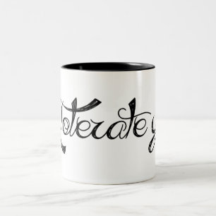 Jag tolererar dig Två-Tonad mugg