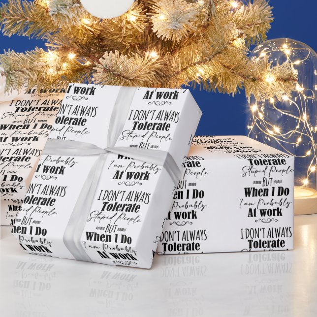 Jag tolererar inte alltid styvbarn presentpapper (Helgdagar)