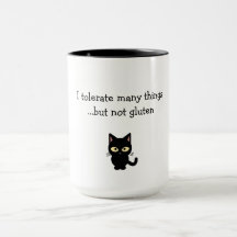 "Jag tolererar många sak...men inte gluten-mugg