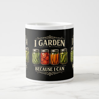 Jag Trädgårdar För Att Jag Kan Rolig Trädgårdssköt Jumbo Mugg