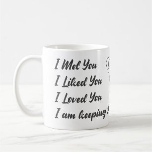 Jag träffade dig... Kärlek-citat Kaffemugg