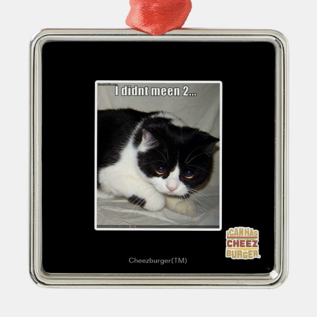 Jag träffade inte 2 julgransprydnad metall (Framsidan)