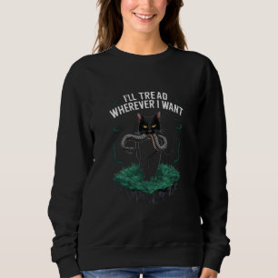 Jag trampar vart jag vill Rolig kattälskare T Shirt