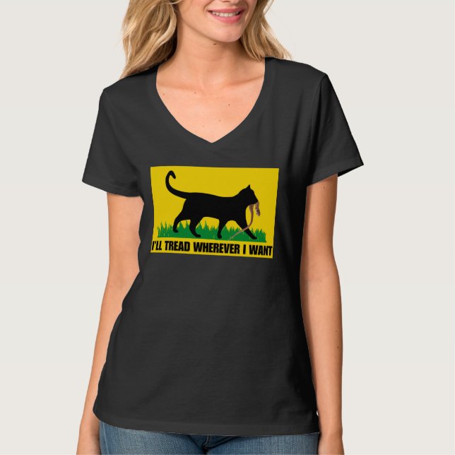 Jag trampar vart jag vill  t shirt (Framsida)