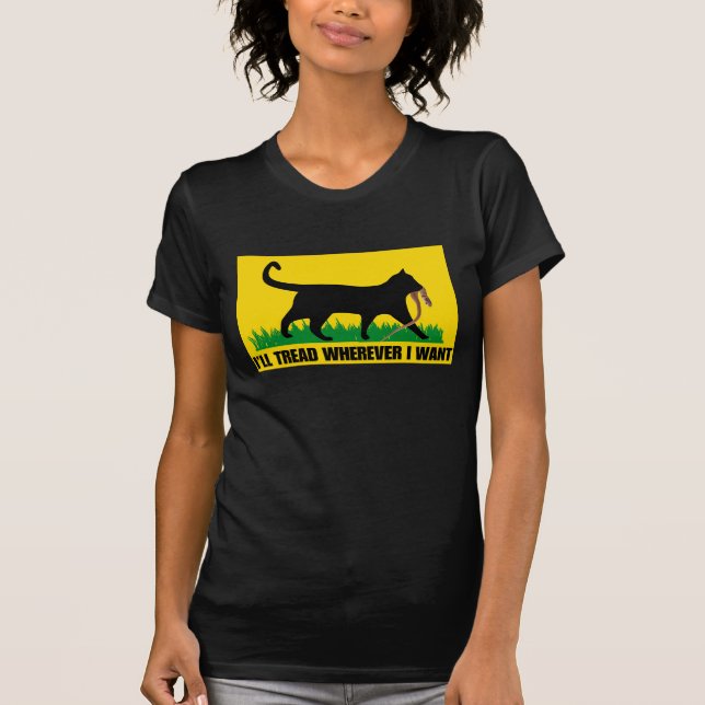 Jag trampar vart jag vill  t shirt (Framsida)