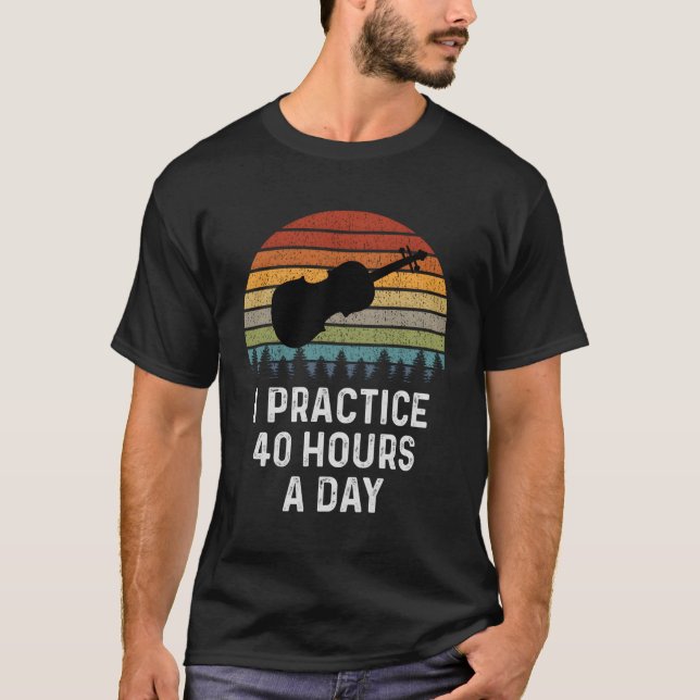 Jag tränar 40 timmar per dag varje dag. t shirt (Framsida)