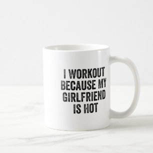 Jag tränar för att min flickvän är snygg Gym Bodyb Kaffemugg