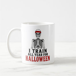 Jag Tränar Hela Året Roligt Halloween-present Kaffemugg