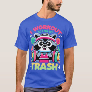 Jag tränar så att jag kan äta skräp Rolig tvättbjö T Shirt