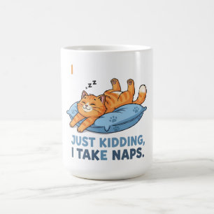 Jag tränar... Skämtar, jag tar tupplurar Magisk Mugg