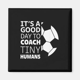 Jag Tränar Små Människor Rolig Fotbollstränare Ut Magnet