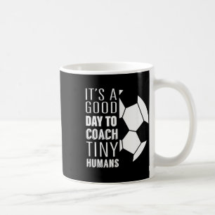 Jag Tränar Små Människor Rolig Fotbollstränare Utb Kaffemugg