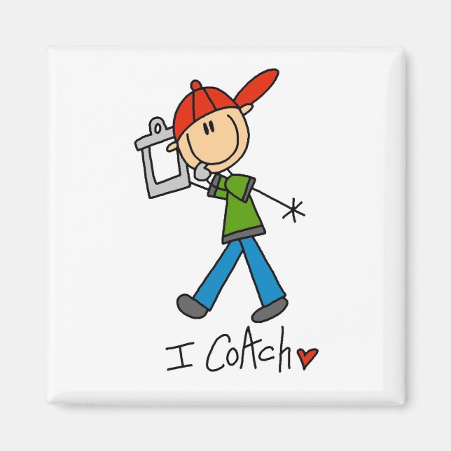 Jag tränar T-shirts och presenter Magnet (Framsidan)