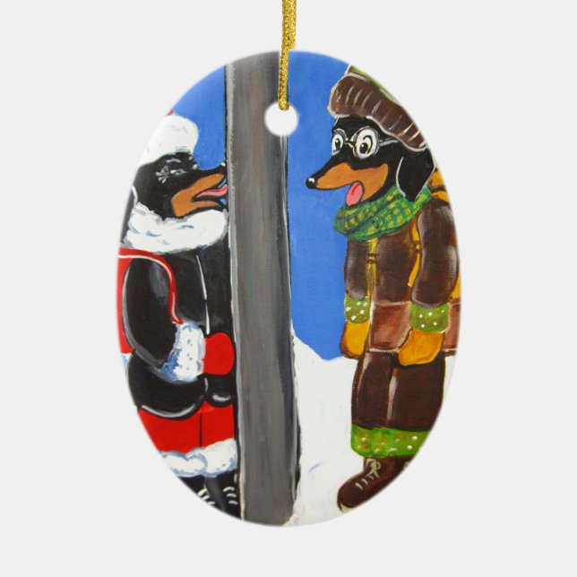 " JAG TRIPLE DOXIE UTGÅR TIG"] JULGRANSPRYDNAD KERAMIK (Framsidan)