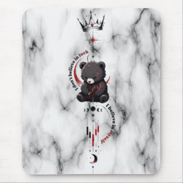Jag Tro På Mig Själv B Marble Bear Trader Symbol Musmatta
