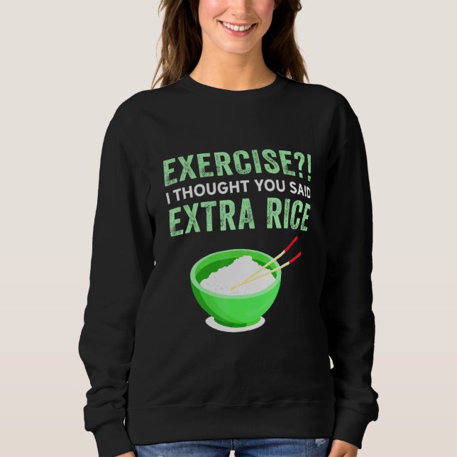 Jag trodde att du sa Extra Ris Lazy Food Q T Shirt (Framsida)