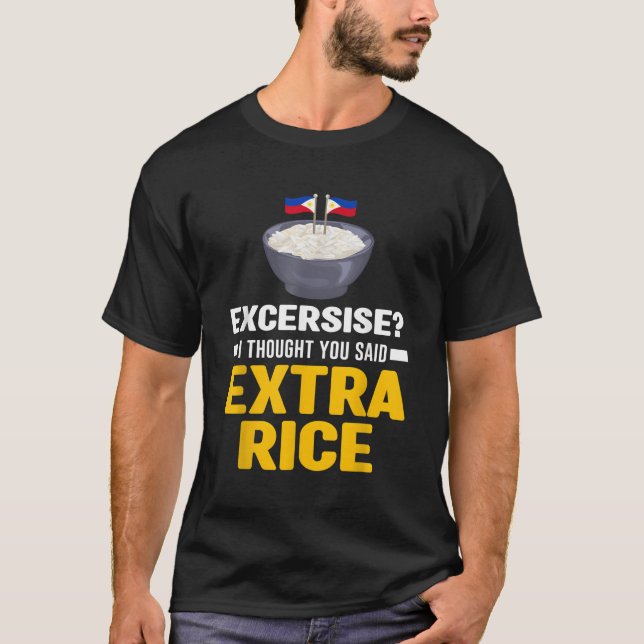 Jag trodde att du sa Extra Ris Panda T Shirt (Framsida)