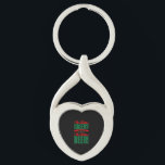 Jag trodde att du sa julöl twisted heart silverfärgad nyckelring<br><div class="desc">Jag trodde att du sa julöl</div>