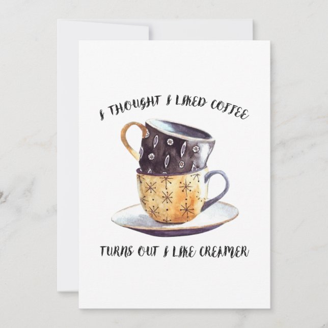 Jag trodde att jag såg kaffet som Creamer. (Framsida)