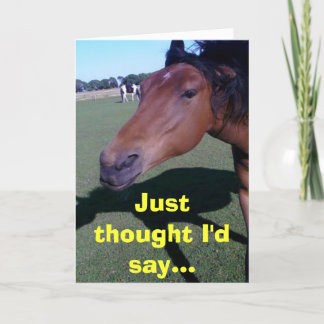 Jag trodde att jag skulle säga.. kort