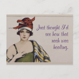 "Jag trodde att jag skulle se hur utslagen läkte" Vykort