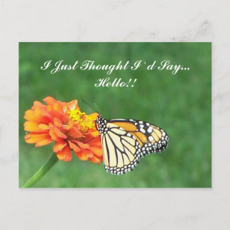 Jag trodde bara att jag skulle säga.. Hej! Vykort